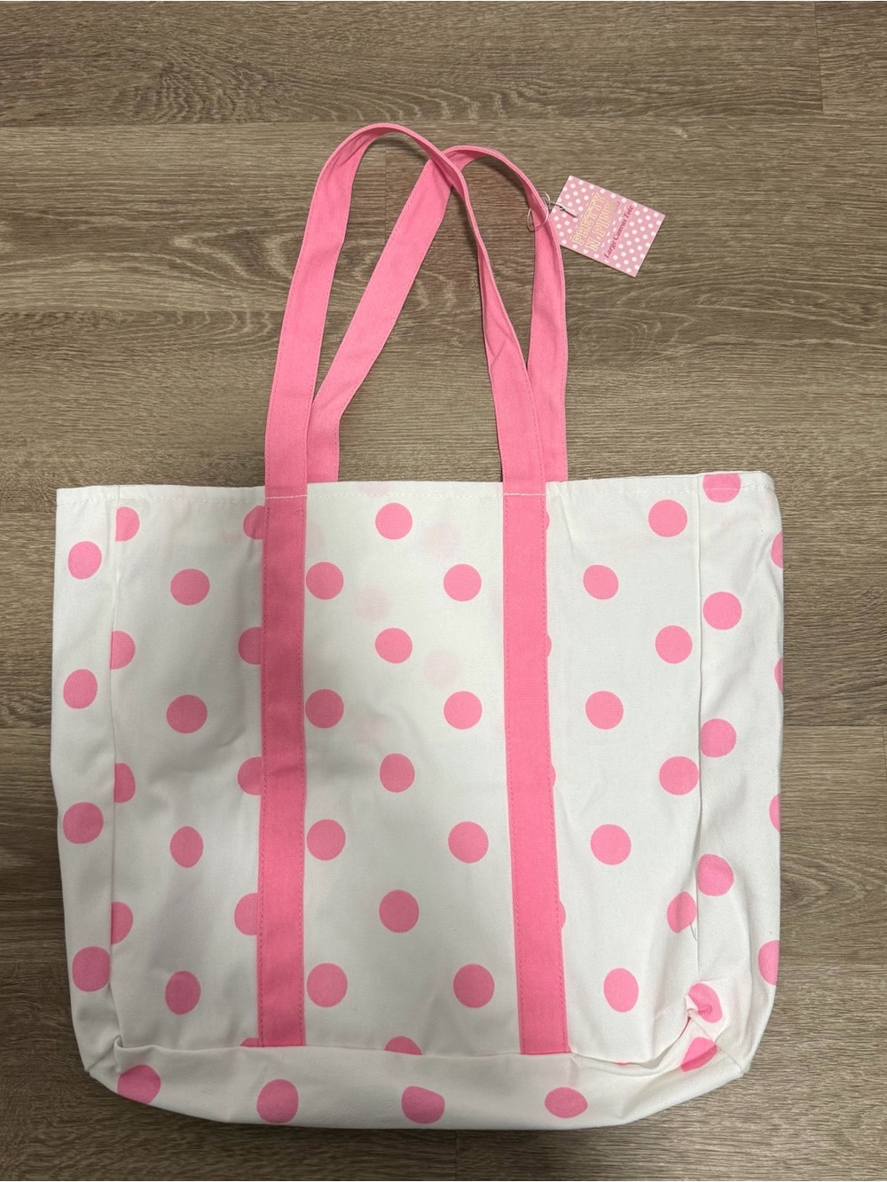 Y2K Pink and White Polka Dot Shoulder Bag